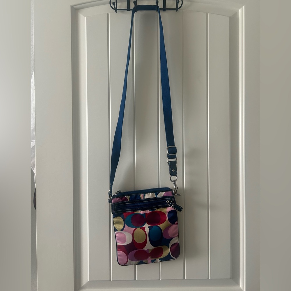 Coach Multicolor Circle Pattern Crossbody Bag
